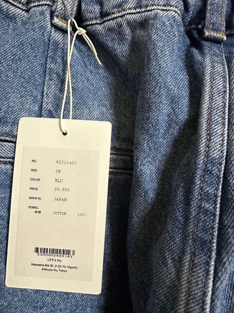 アンヌーク　Waist Tuck Denim38