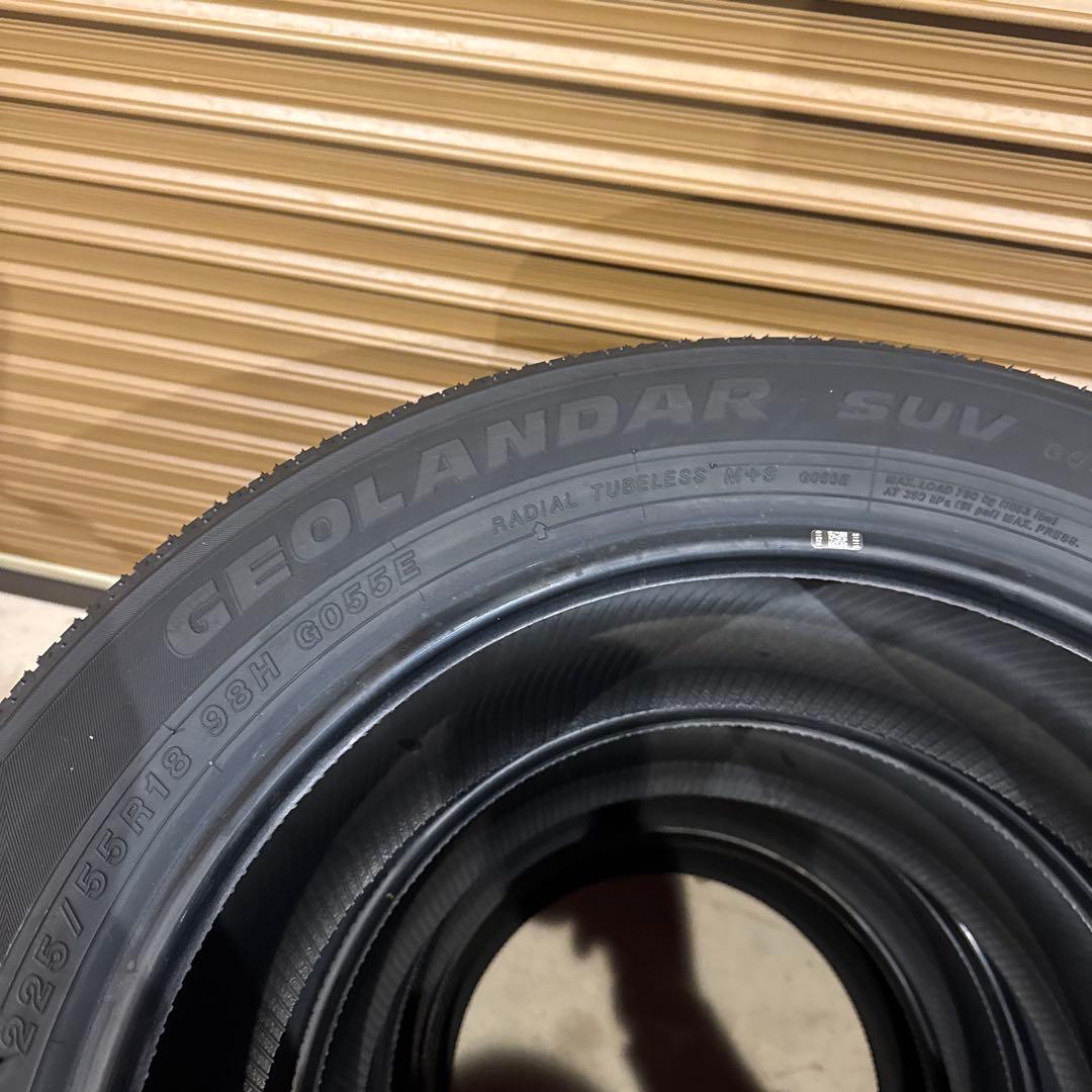 新車外し225/55R18 ヨコハマジオランダー　RAV4 デリカD5 即購入可