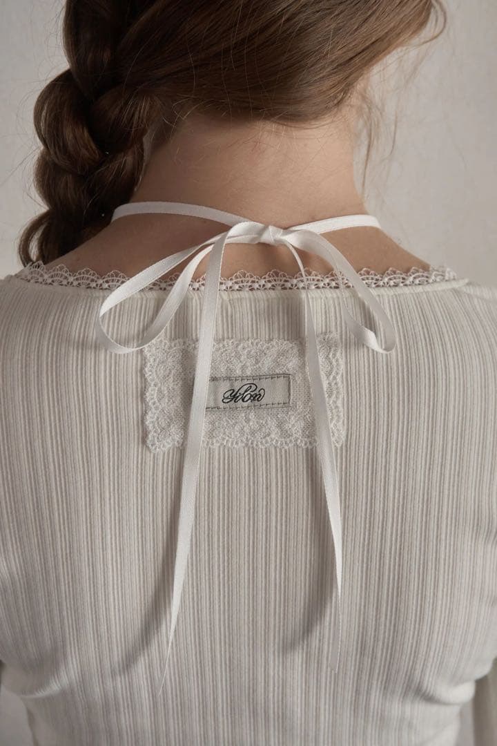 yilon ♡ ROSE RIBBON CARDIGAN