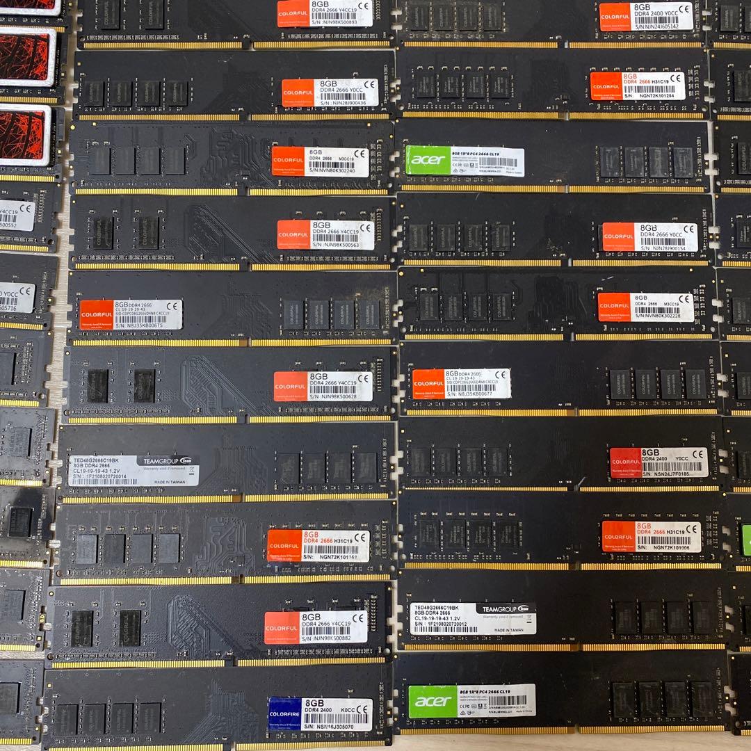 m*o様 DDR4 メモリー 8GB(8GB×50枚)
