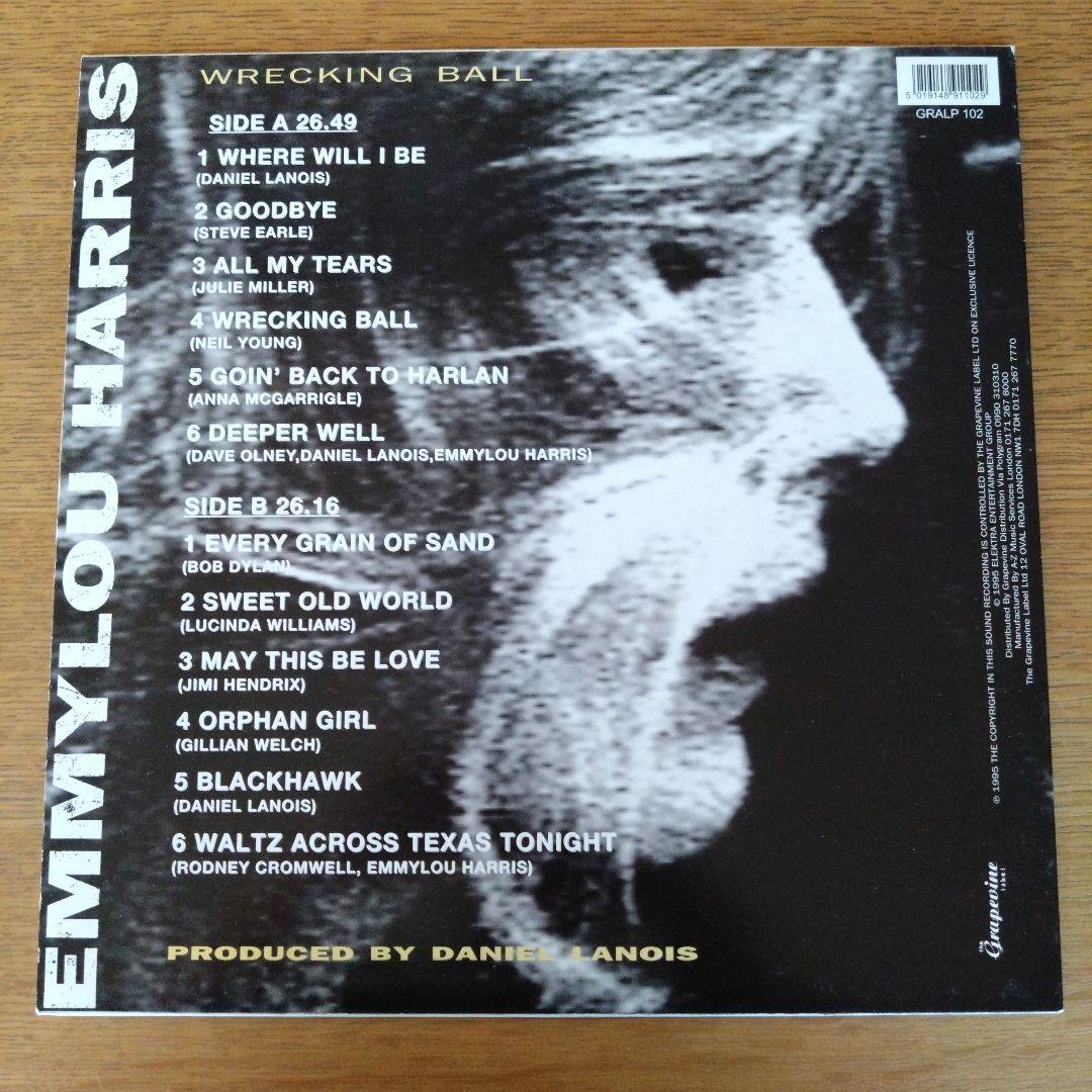 emmylou harris wrecking ball LP レコード