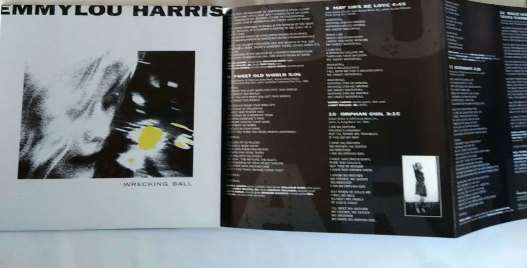 emmylou harris wrecking ball LP レコード