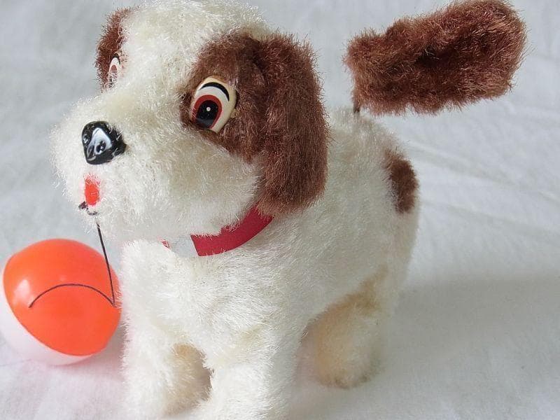テリア犬のおもちゃ １９６０年代 アルプス 日本製 《箱入り》/ ゼンマイ