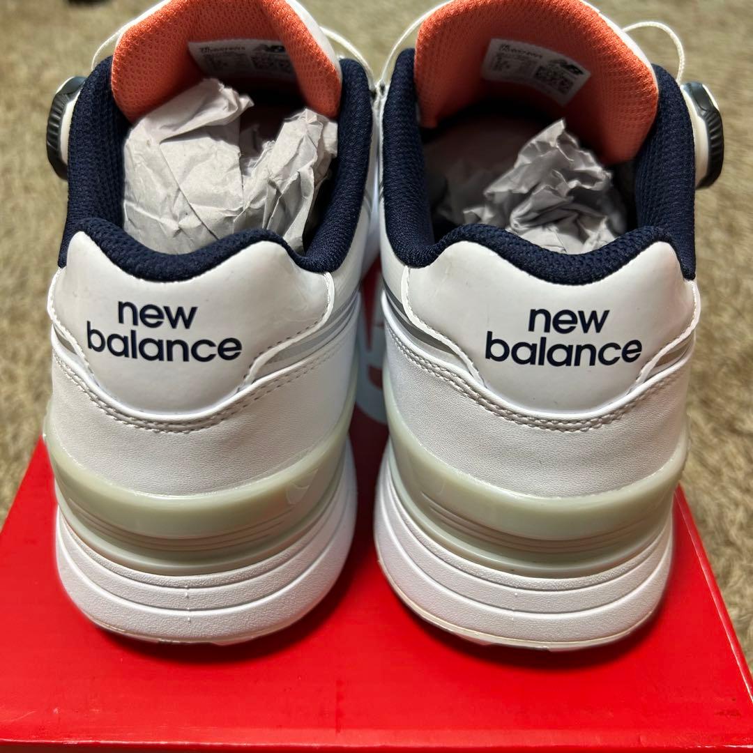 new balance 574 ゴルフシューズ ホワイト