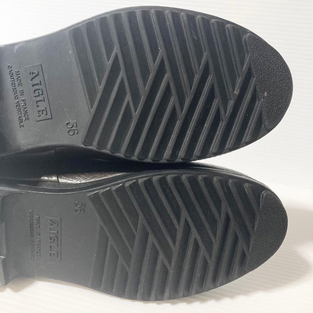 AIGLE エーグル ラバーブーツ ビゾン ブラウン 23cm