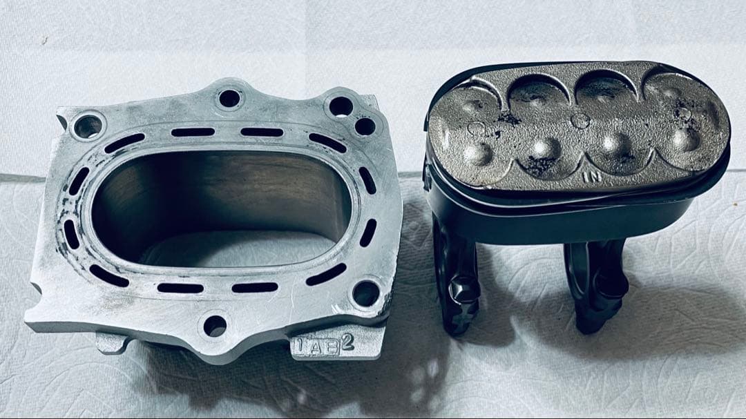 NR750 楕円ピストン　楕円シリンダー　チタンコンロッド　セット