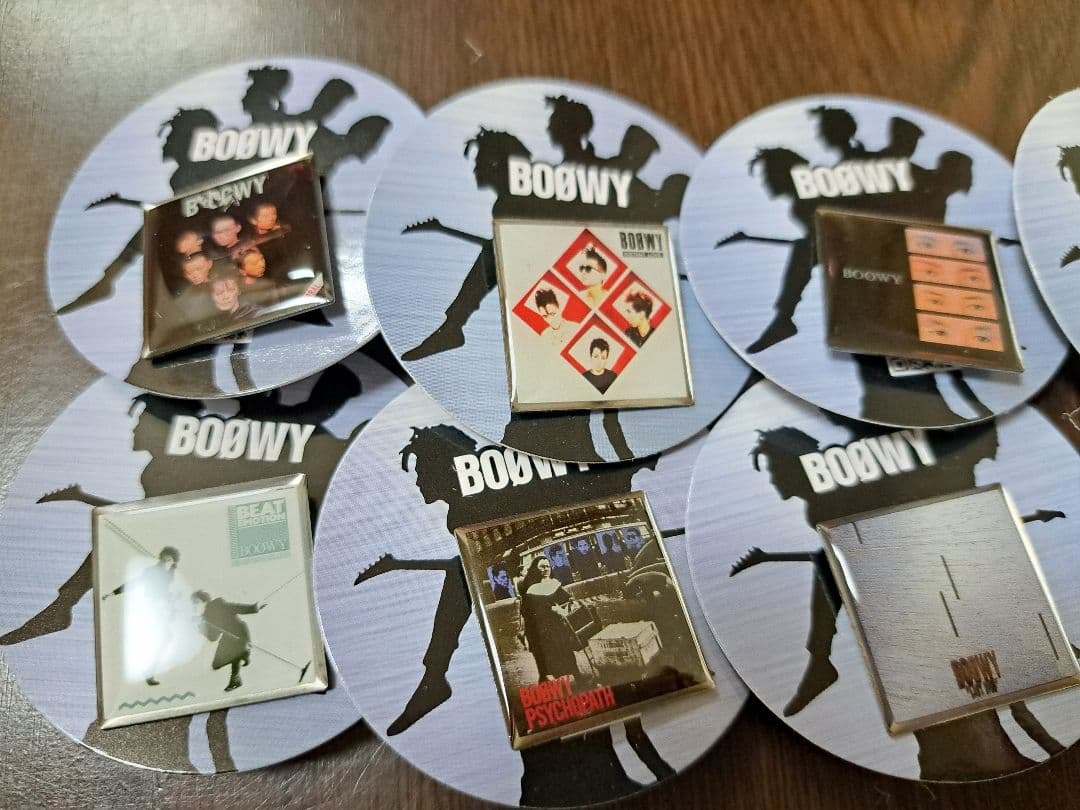 BOOWY アルバムカバーピンバッジ 10個コンプリートセット
