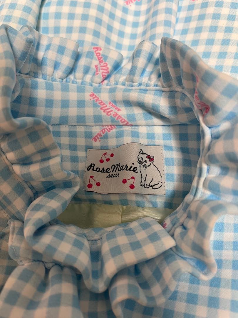 本日限定！　rosemarie seoir ワンピース　リボン　ギンガムチェック