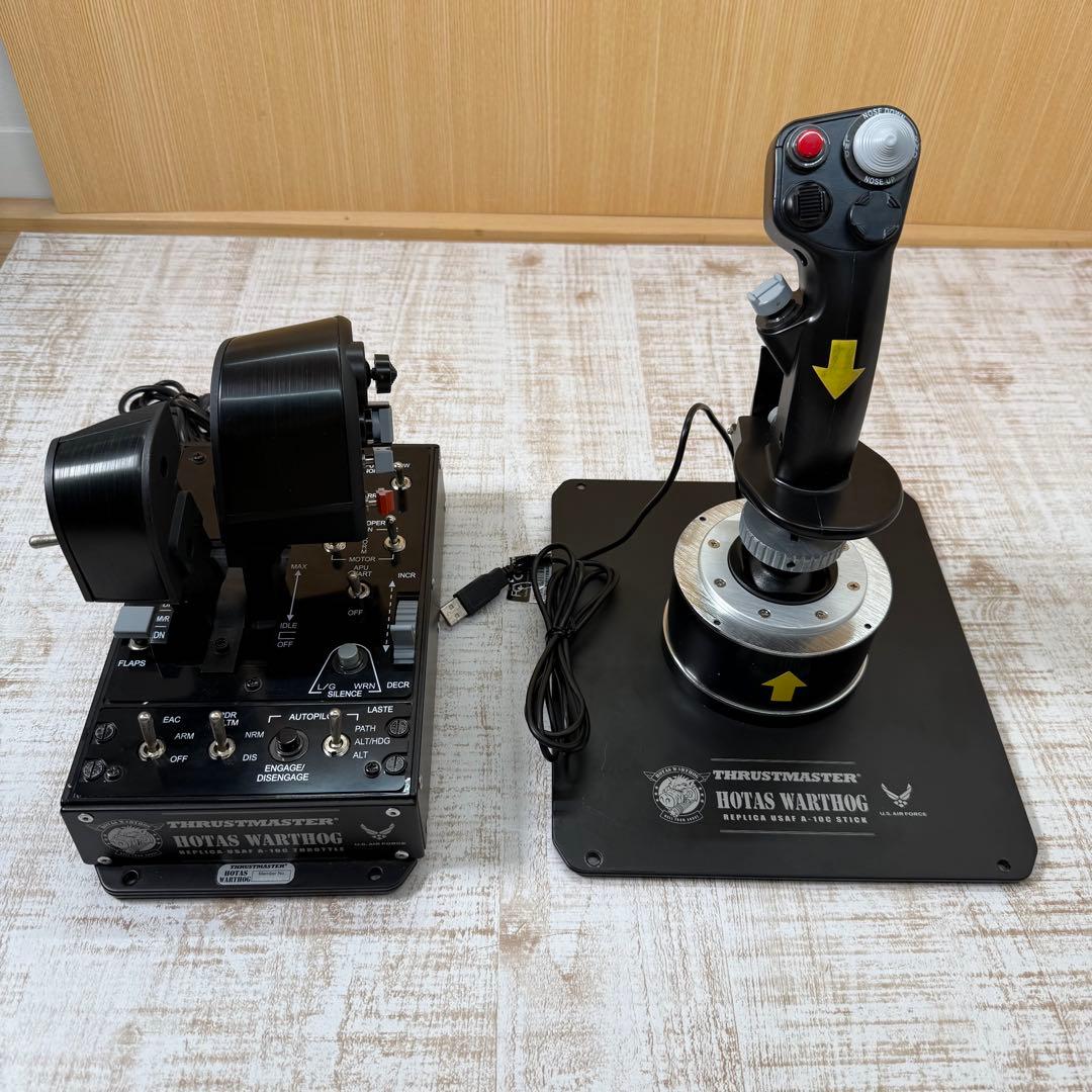 動作未確認　THRUSTMASTER HOTAS WARTHOG セット
