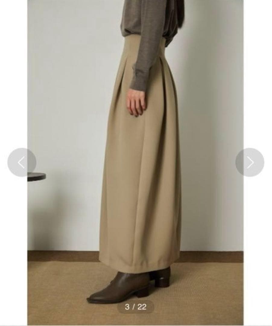 RIM.ARK 2tuck shoulder SK ベージュ　38 コクーン