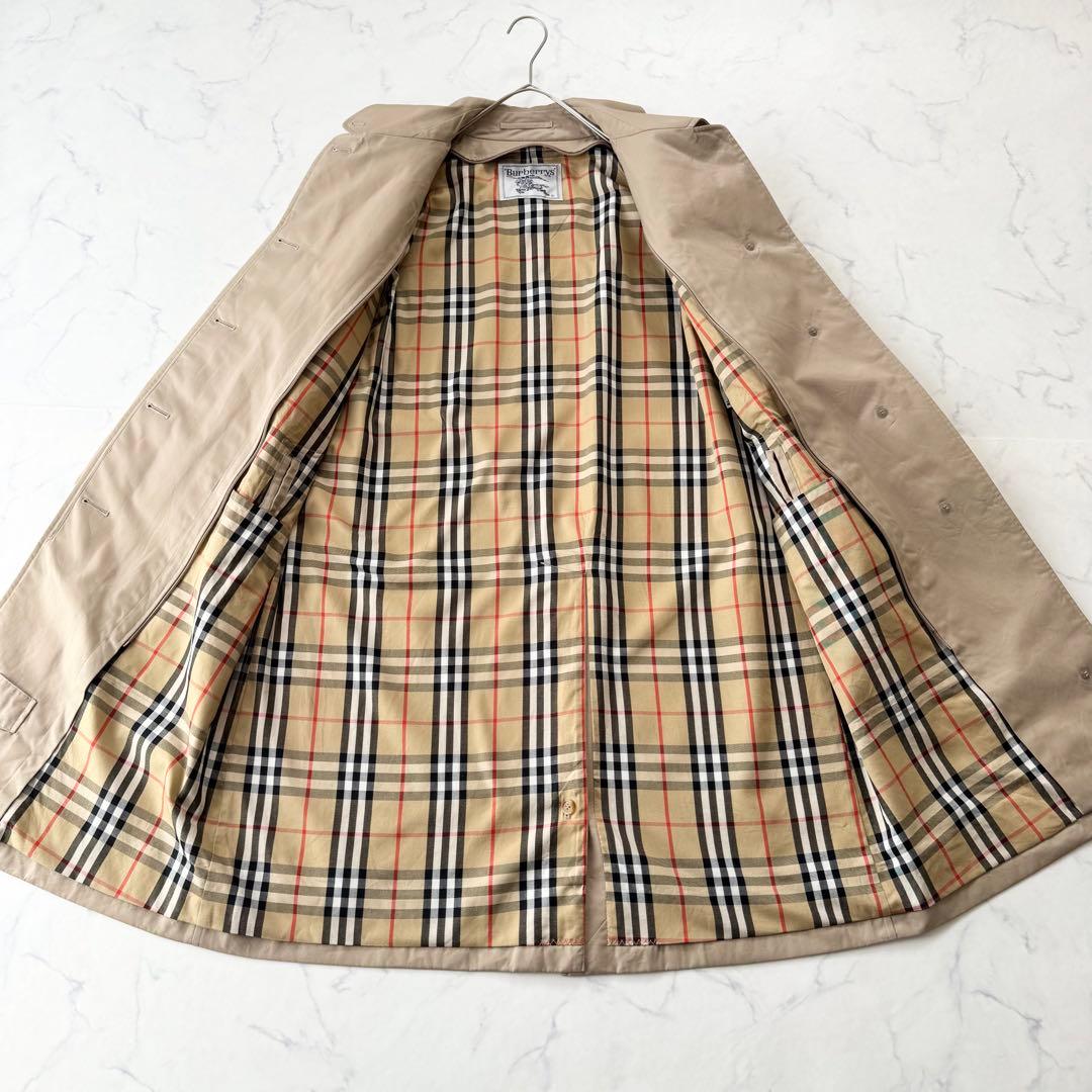 美品✨ Burberrys ライナー付き ステンカラーコート ノバチェック 11