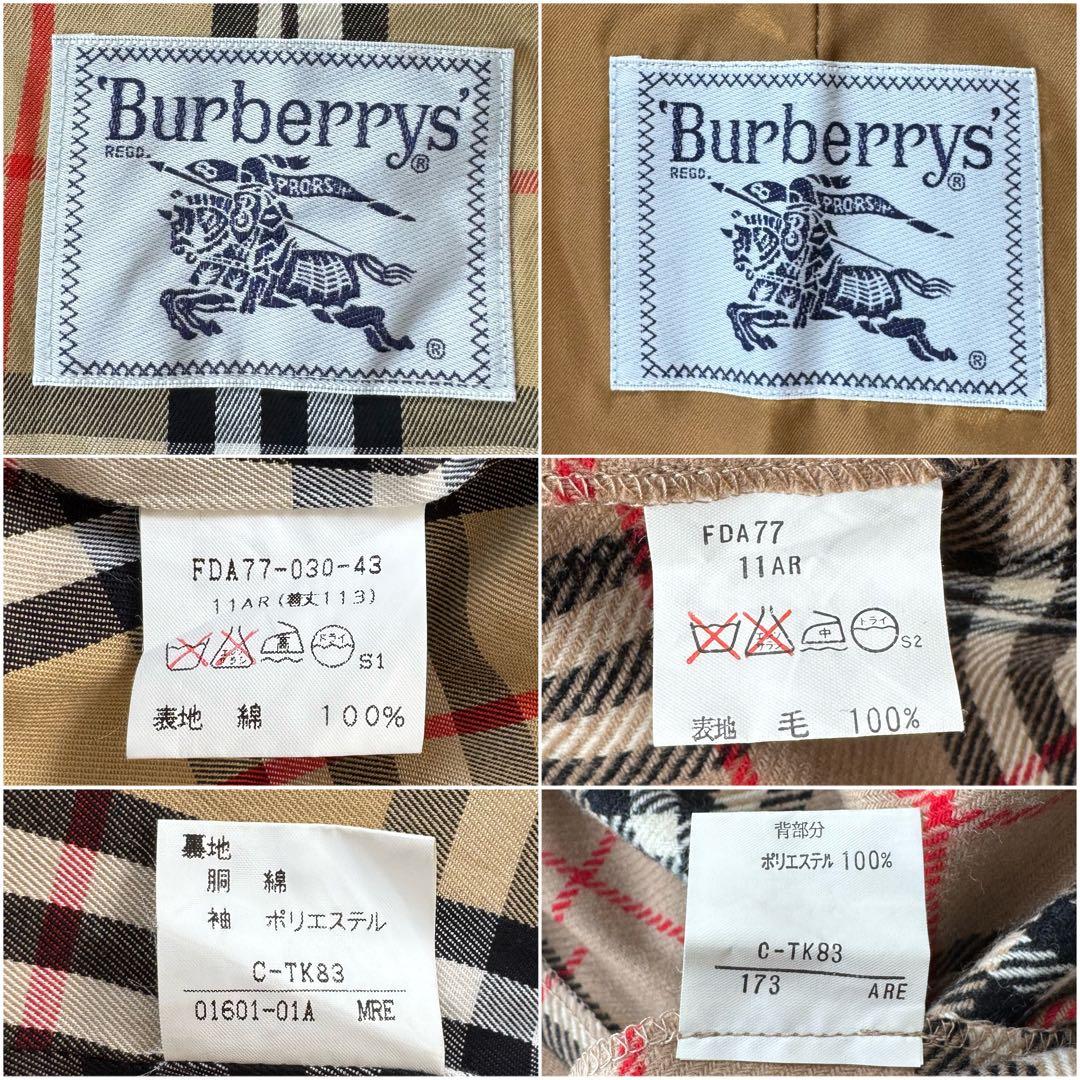 美品✨ Burberrys ライナー付き ステンカラーコート ノバチェック 11