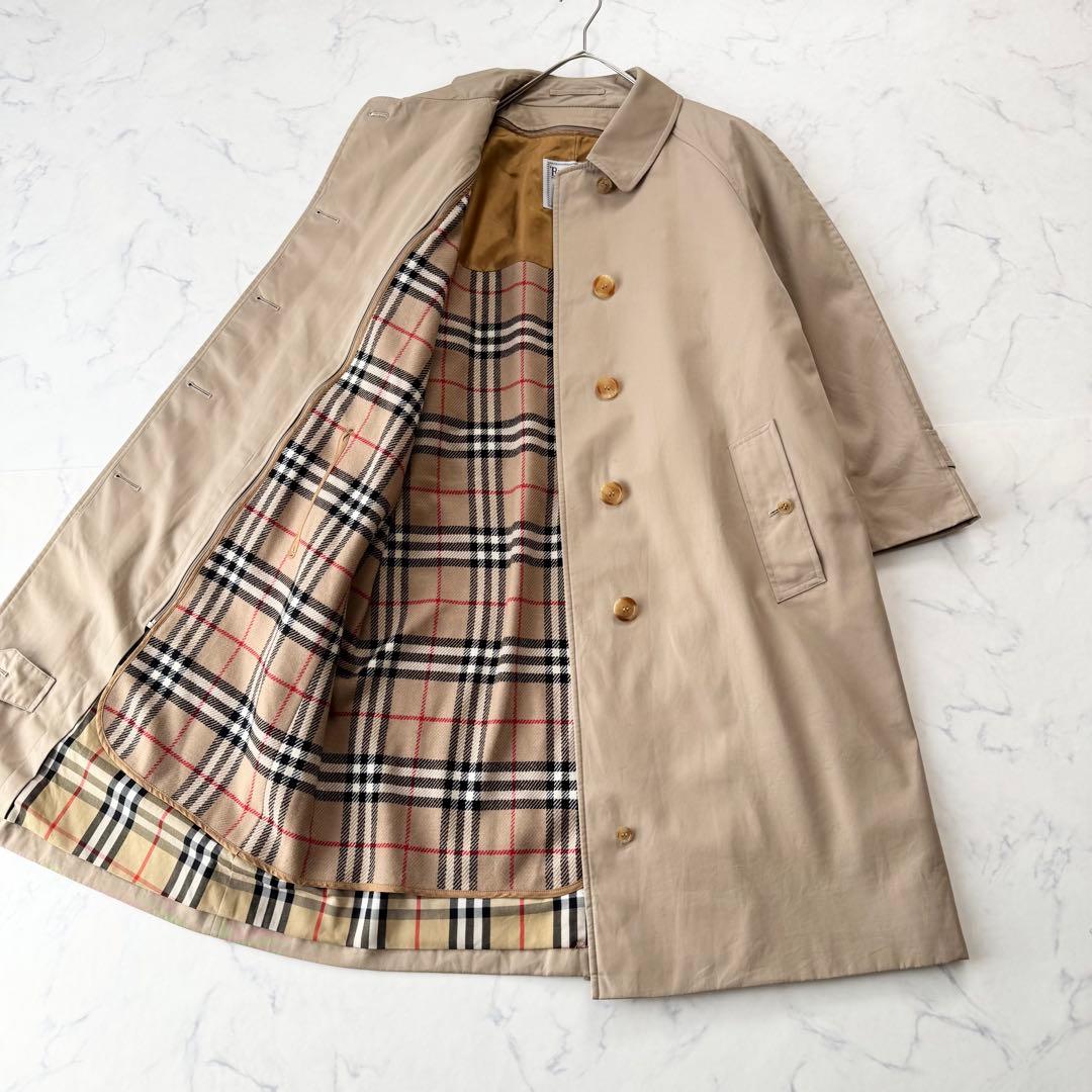 美品✨ Burberrys ライナー付き ステンカラーコート ノバチェック 11