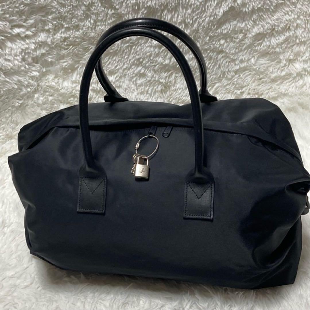 最終価格☆美品agnes b.VOYAGEアニエスベー大容量トートバッグ南京錠付