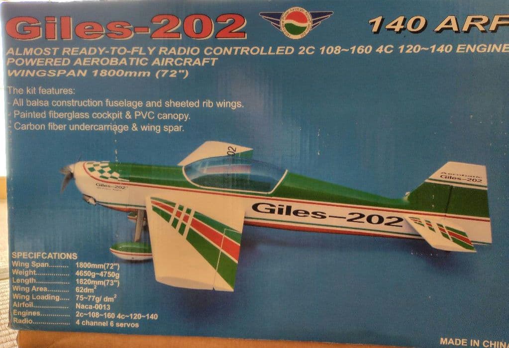 Giles-202 140 ARFキット 大型ラジコン飛行機