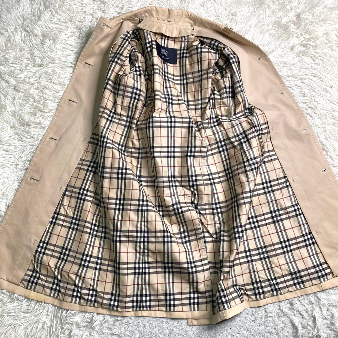 Burberry コート ライナー ベルト ノバチェック 綿 38 シングル