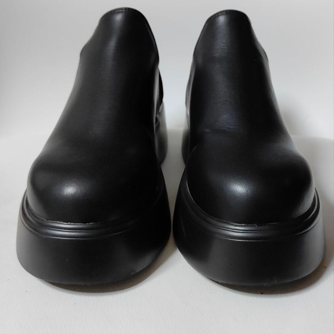 美品　BEAUTY&YOUTH サイドゴア アンクルブーツ 黒 厚底　24cm