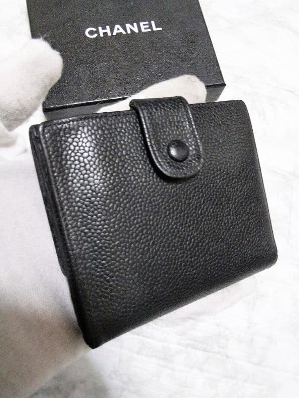 【綺麗】シャネル キャビア デカココマーク 財布