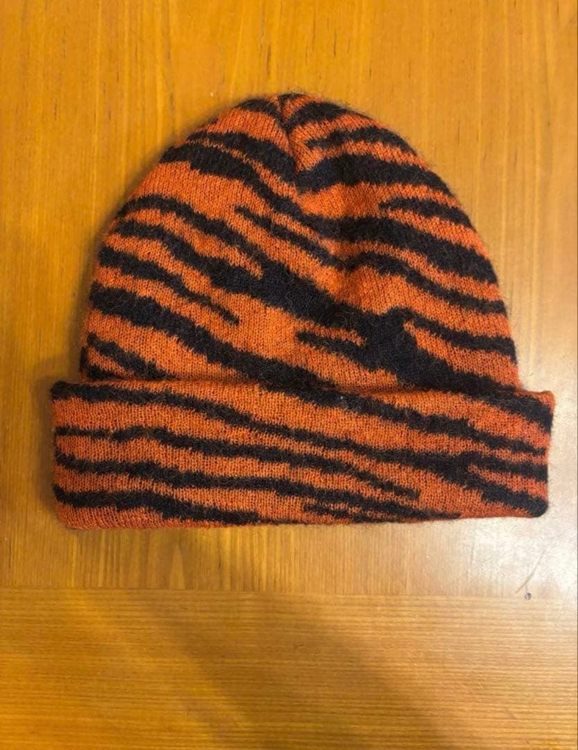 Supreme Mohair Beanieトラ柄 ニット