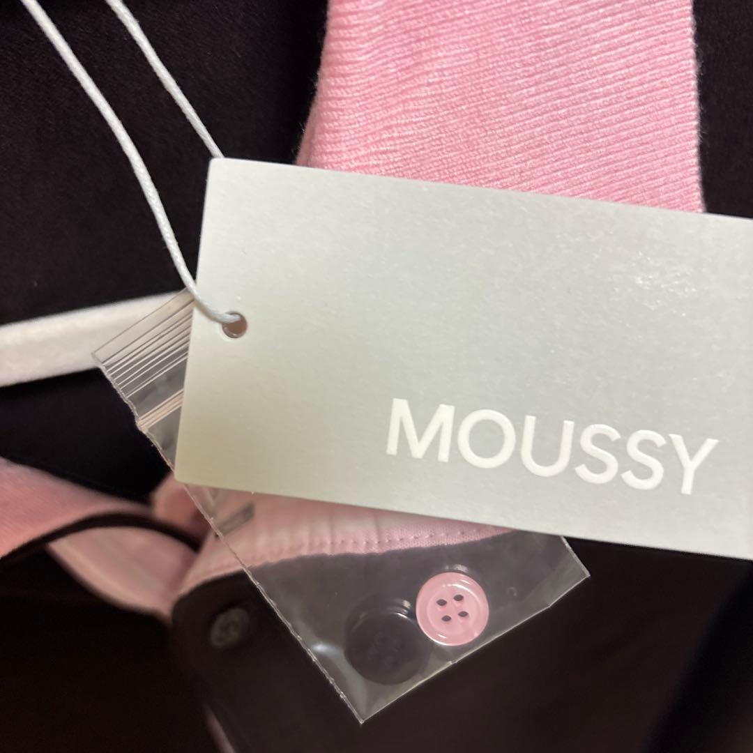 タグ付き MOUSSY DOUBLE LAYERED ニットシャツ