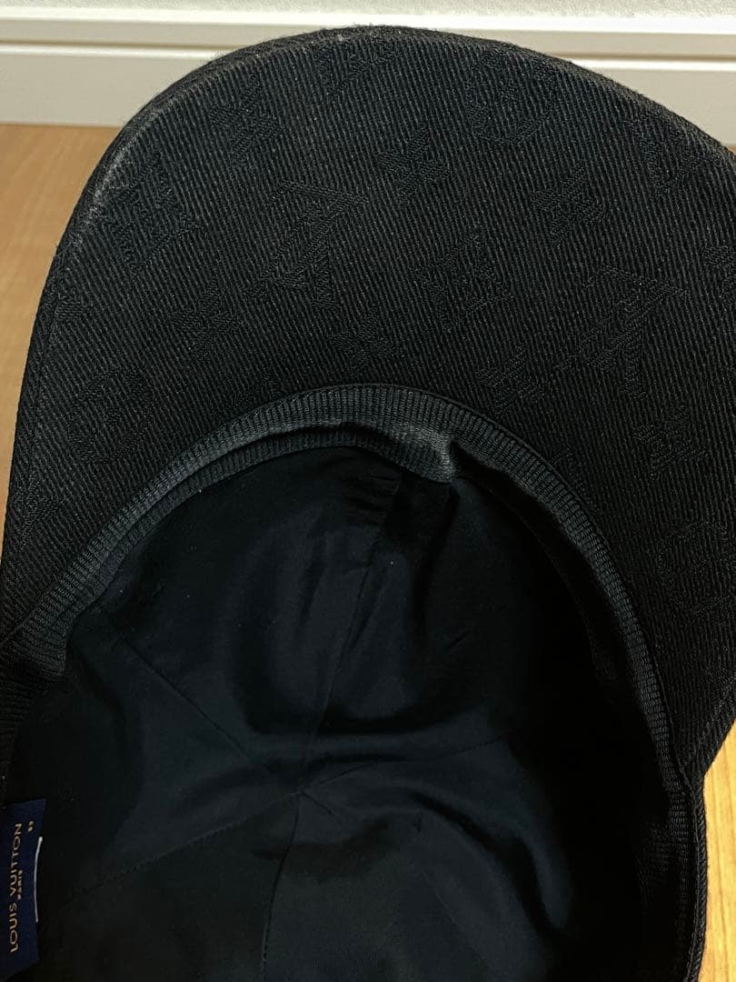 美品★ルイヴィトン★キャップ モノグラムエッセンシャル 黒　サイズ58