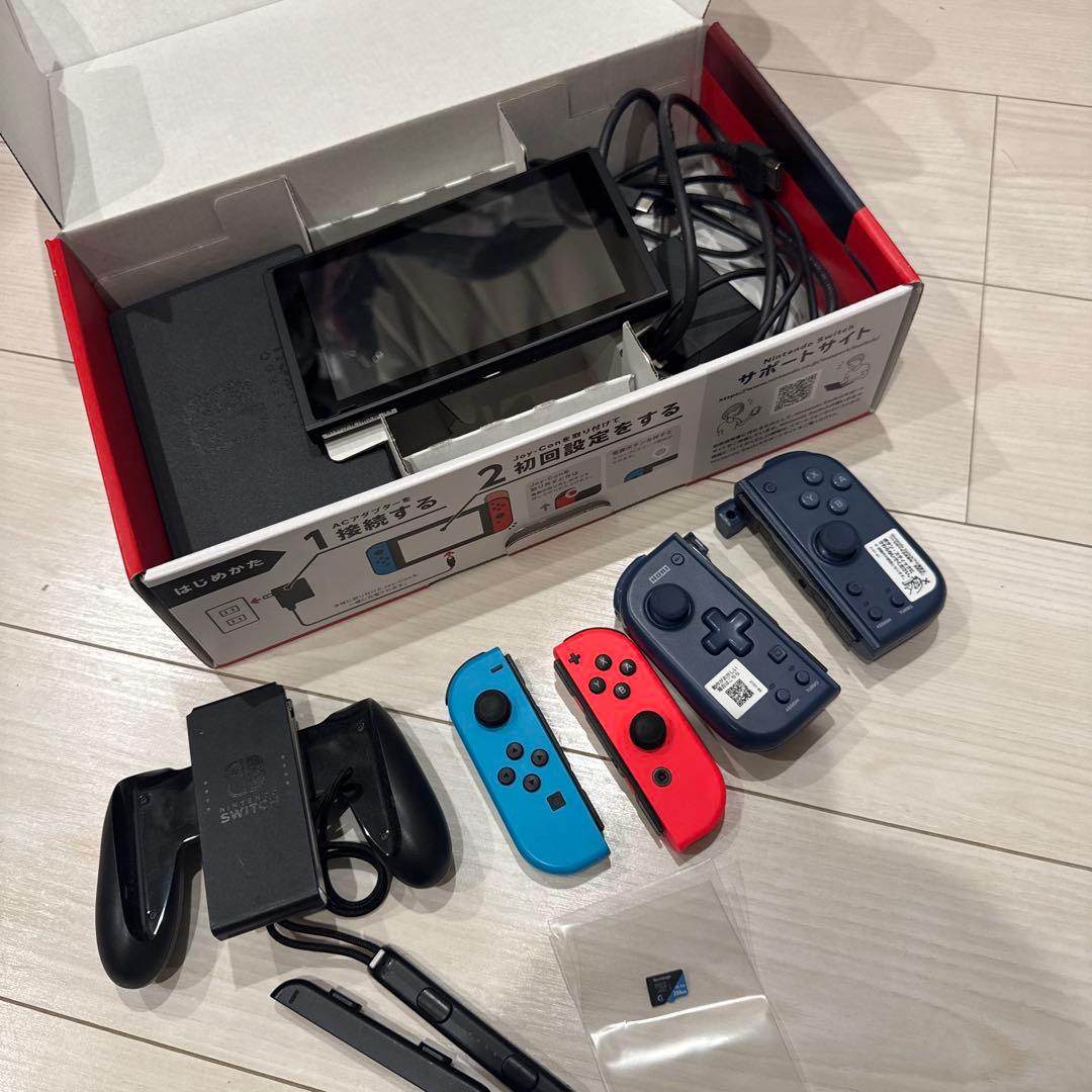 Nintendo Switch 本体 青/赤 ジョイコンSDカード256GB付