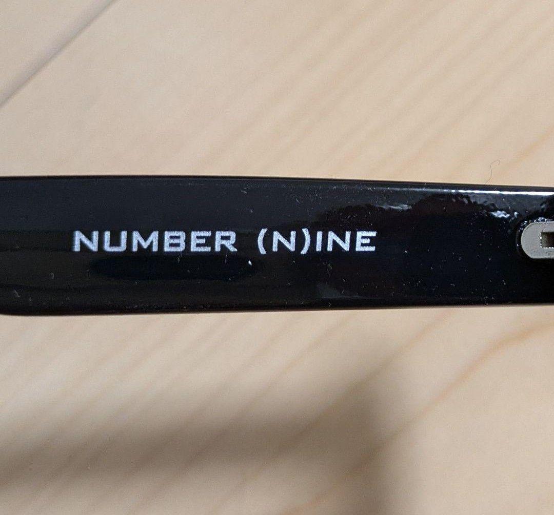新品 NUMBER NINE ビッグフレームサングラス ブラック 黒