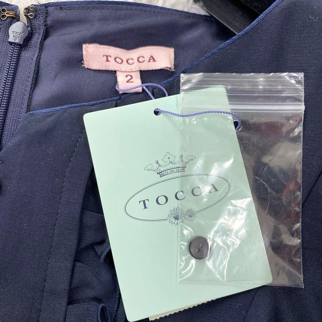 新品タグ付き✨TOCCA ALIZE ワンピース　カットワーク　ドッキング　刺繍