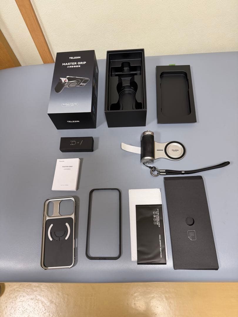 TELESINマグネットカメラグリップ&冷却ケースiPhone17ProMax用