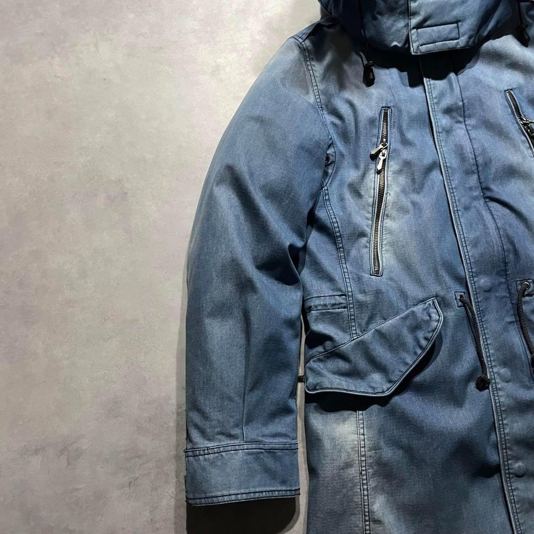 ジャケット・アウター BUFFALO BOBS denim fur military down Y2K