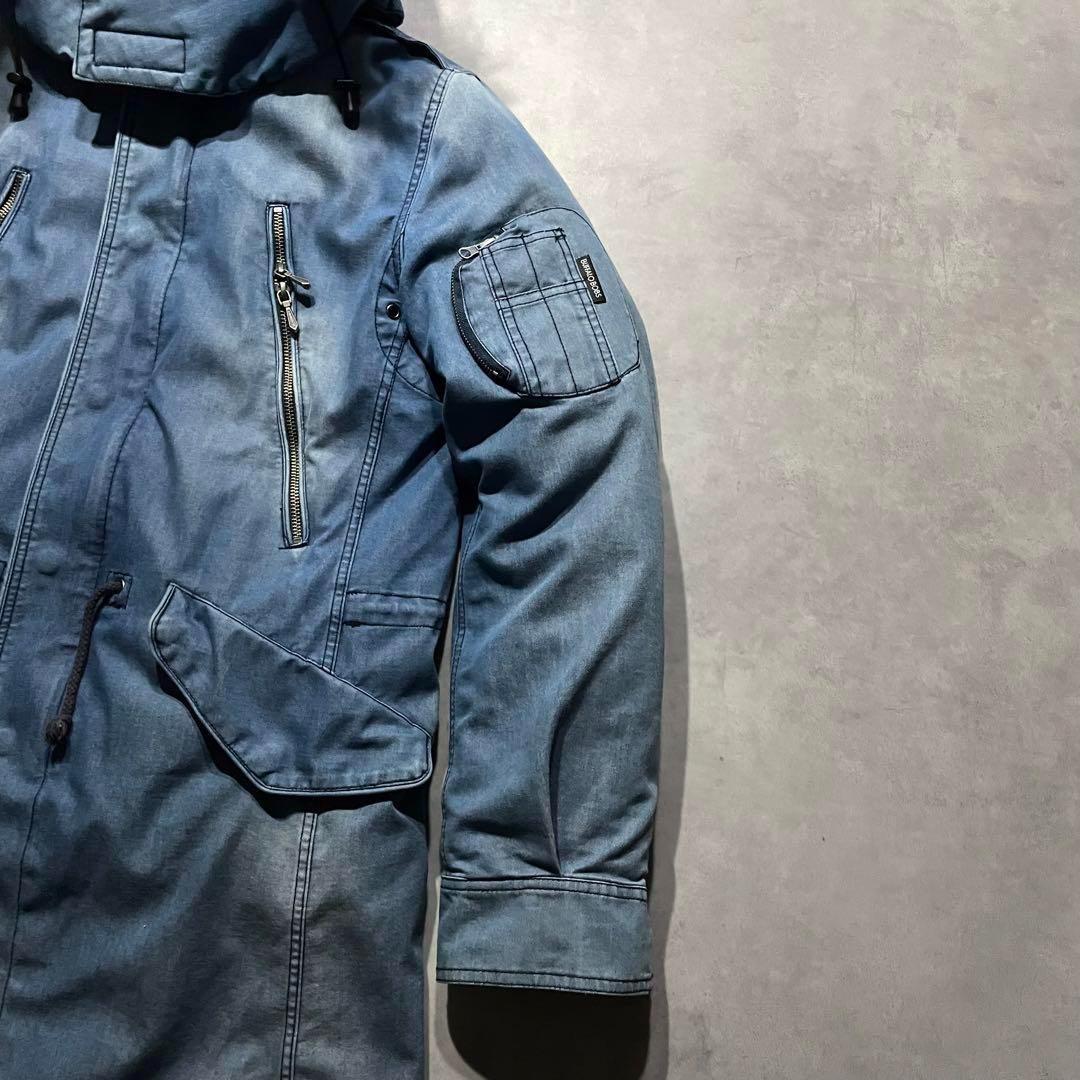 ジャケット・アウター BUFFALO BOBS denim fur military down Y2K