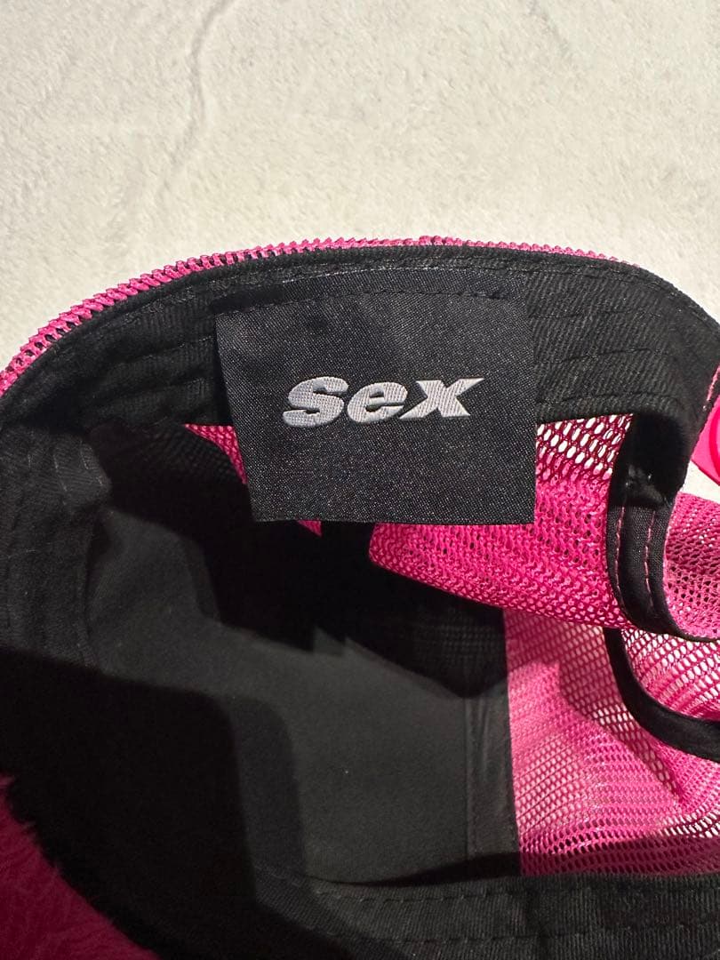 SEX ファーキャップ　ピンク