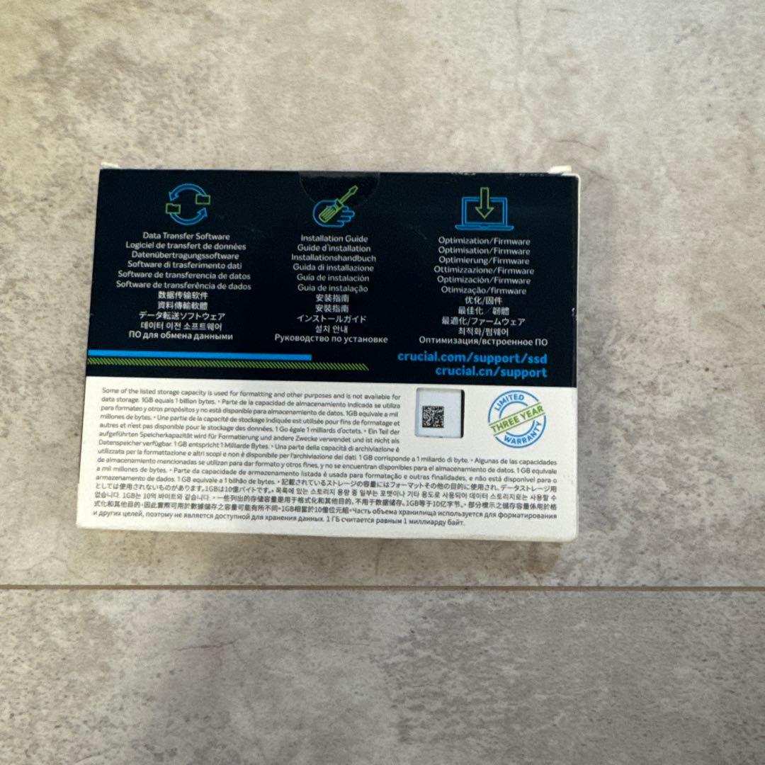 【新品・未開封］Crucial BX500 480GB SSD