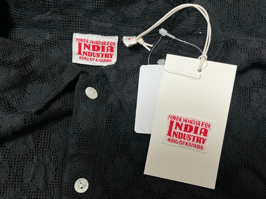 knaページ新品・未使用〖INDIA INDUSTRY〗レース ブラック