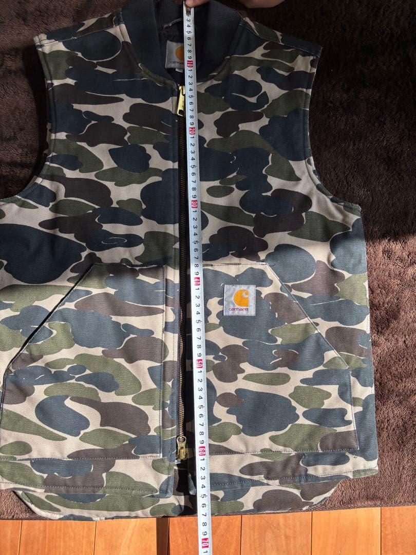Carhartt カモフラージュ ベスト Sサイズ