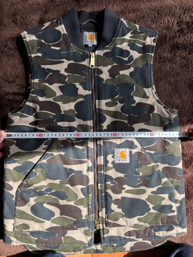 Carhartt カモフラージュ ベスト Sサイズ