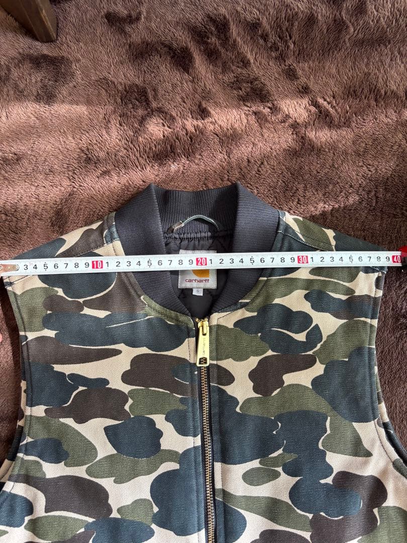 Carhartt カモフラージュ ベスト Sサイズ