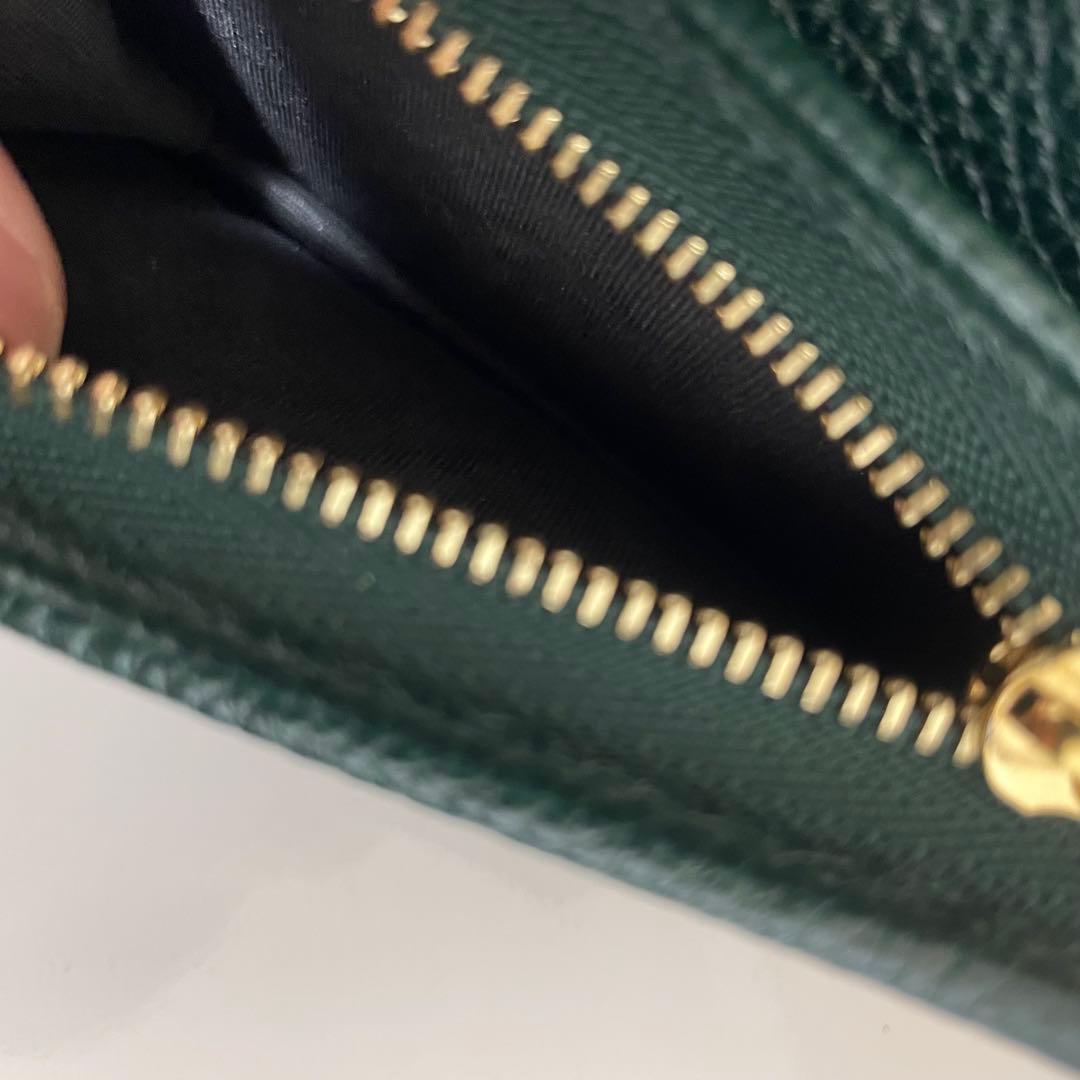 Say　GUCCI ズゥミ チェーンウォレット 緑 レザー