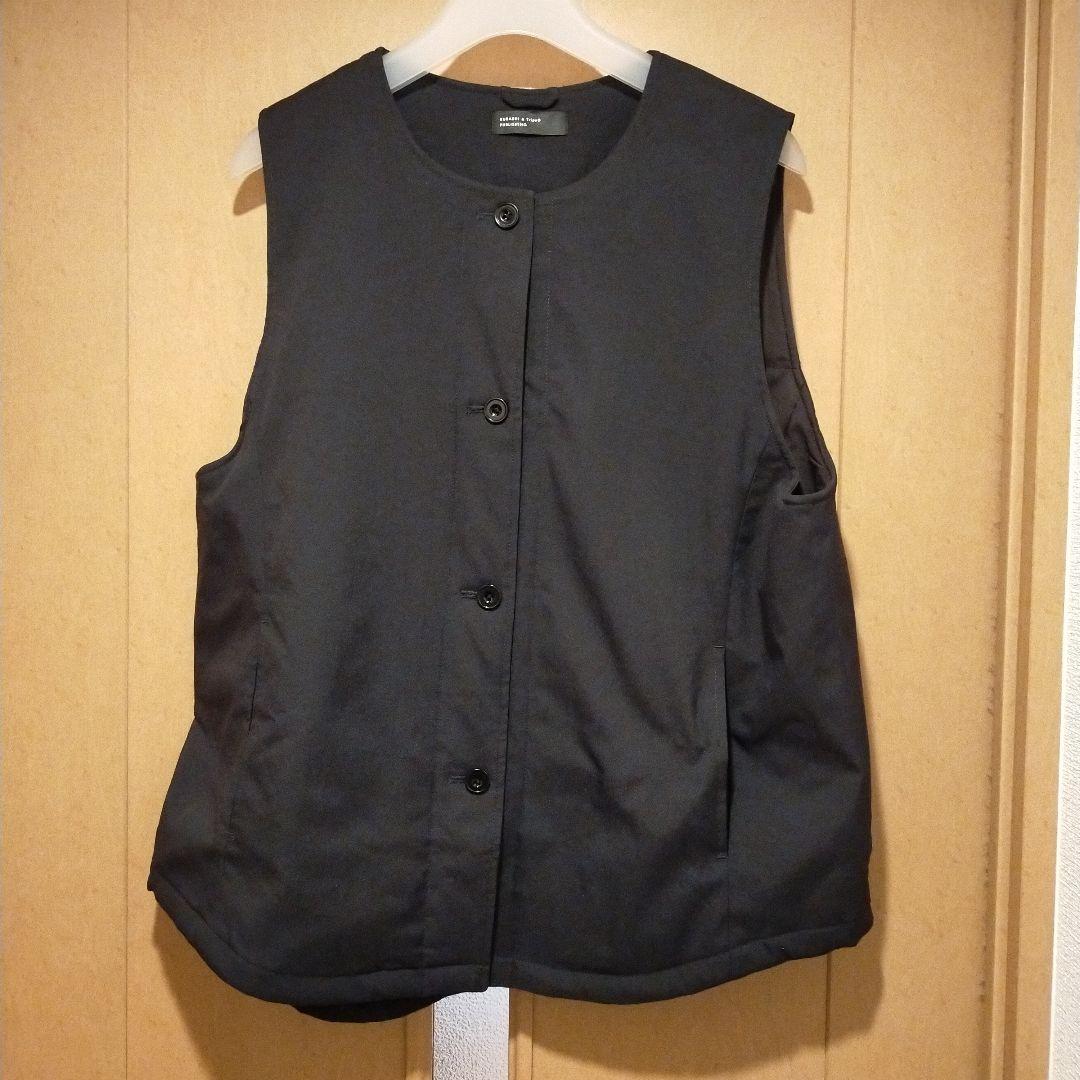 北欧暮らしの道具店　 中綿ベスト付きのかろやかミドル丈アウター　 M