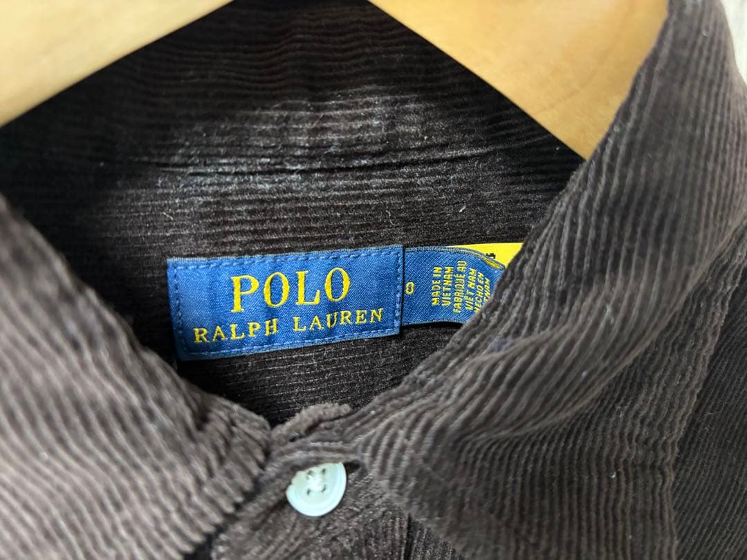 Ralph Lauren コーデュロイ ワンピース 長袖 ブラウン