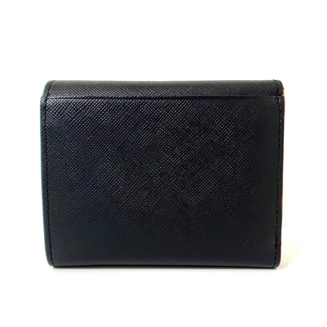 ✨Paul Smith✨ポールスミス✨三つ折り財布✨ブラック✨エンボスレザー✨