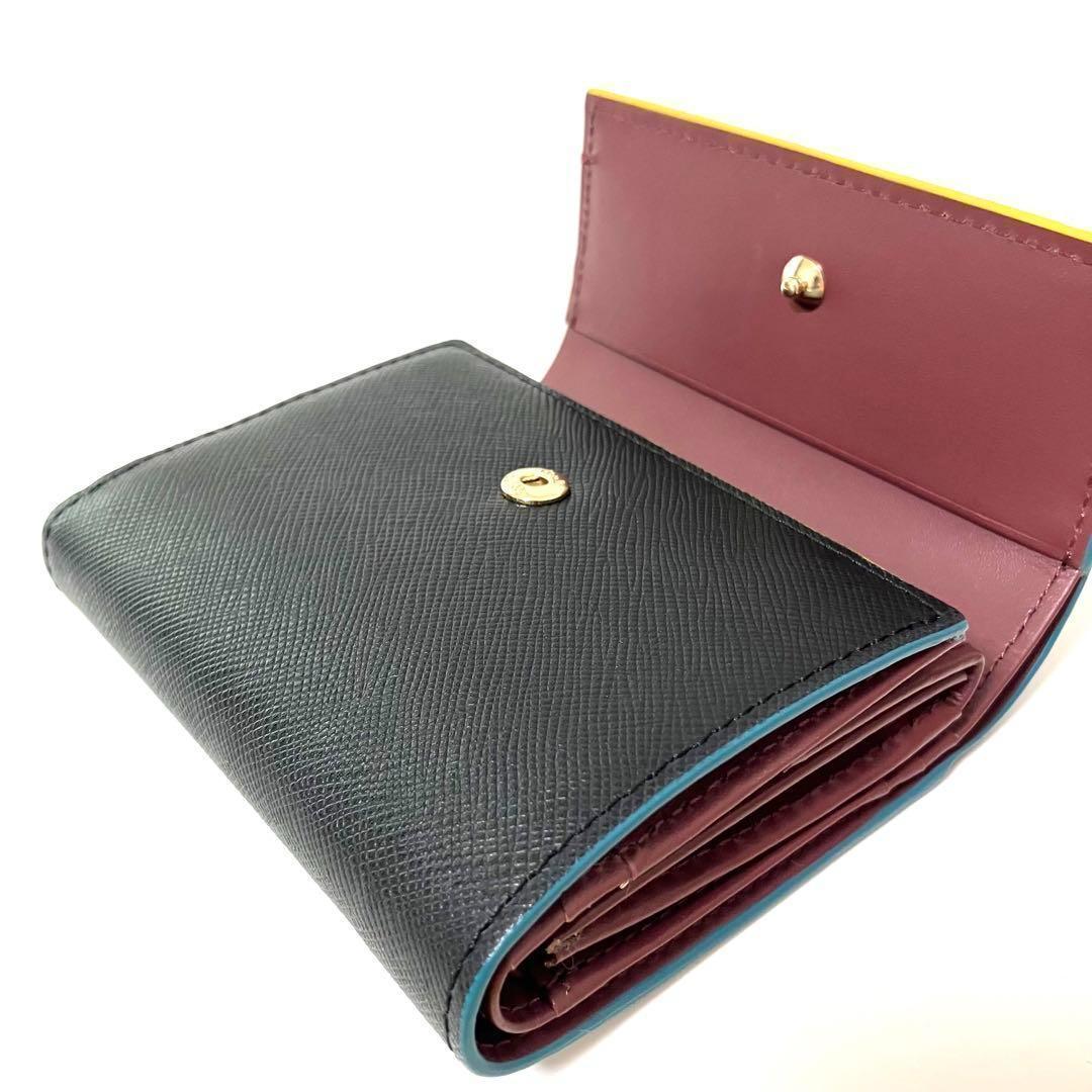✨Paul Smith✨ポールスミス✨三つ折り財布✨ブラック✨エンボスレザー✨