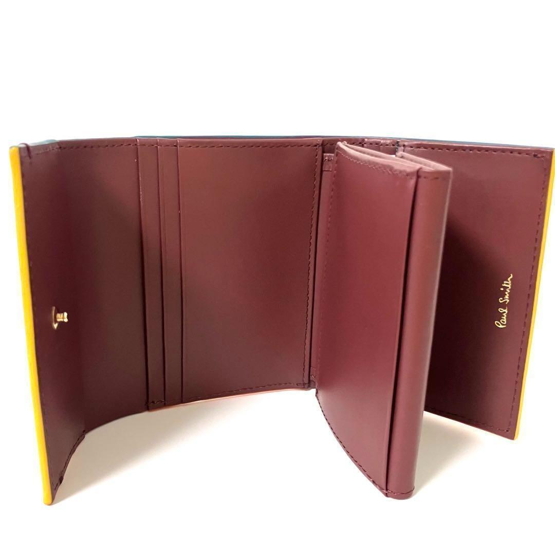 ✨Paul Smith✨ポールスミス✨三つ折り財布✨ブラック✨エンボスレザー✨