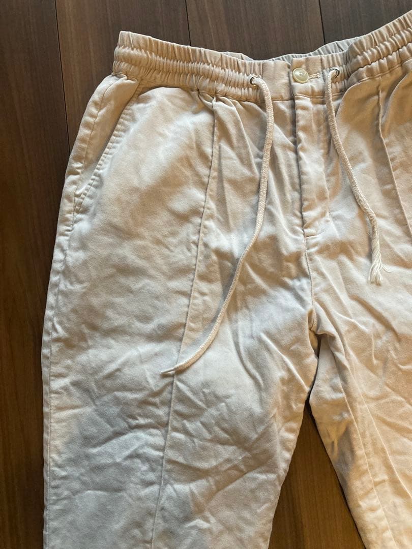 【monsieurdef】センタークリース テーパードパンツ XL