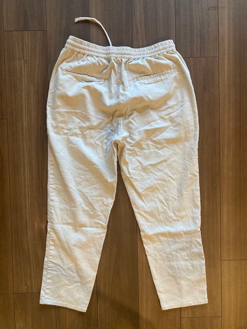 【monsieurdef】センタークリース テーパードパンツ XL