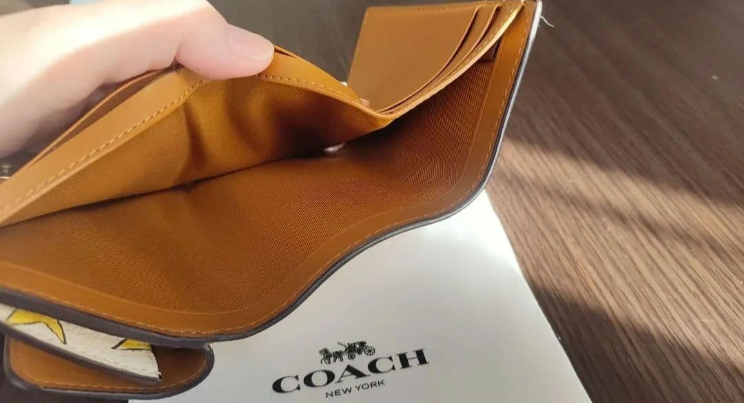 COACH 星柄 エッセンシャル ミニ トライフォールド ウォレット・スター