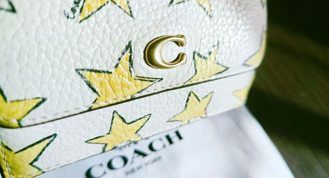 COACH 星柄 エッセンシャル ミニ トライフォールド ウォレット・スター