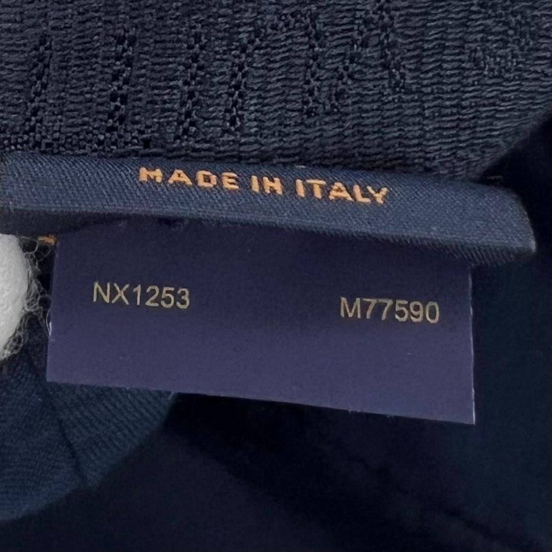 ルイヴィトン M77590　モノグラム エッセンシャル キャップ ネイビー