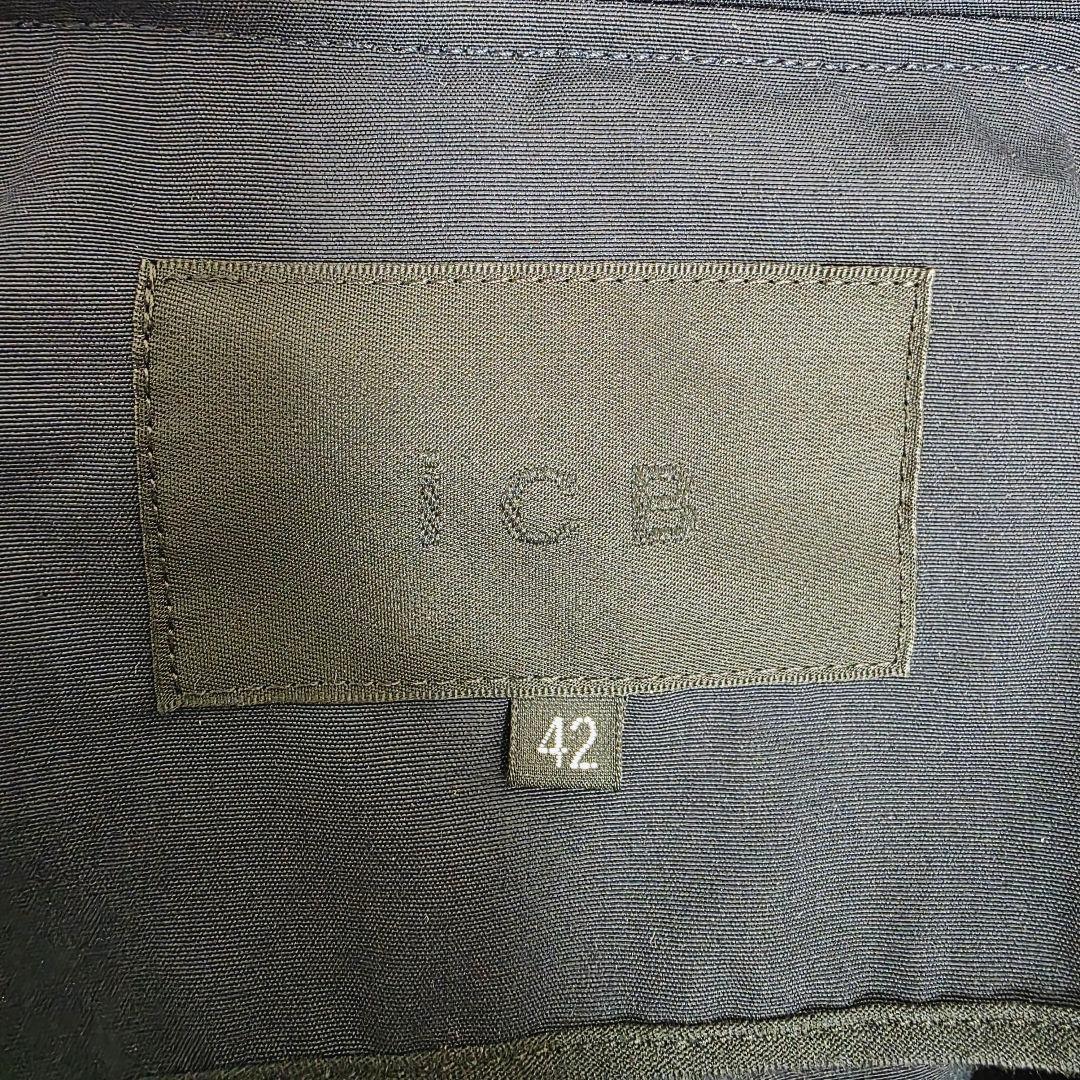 大きいサイズ ICB アイシービー Tussah T/C モッズコートネイビー