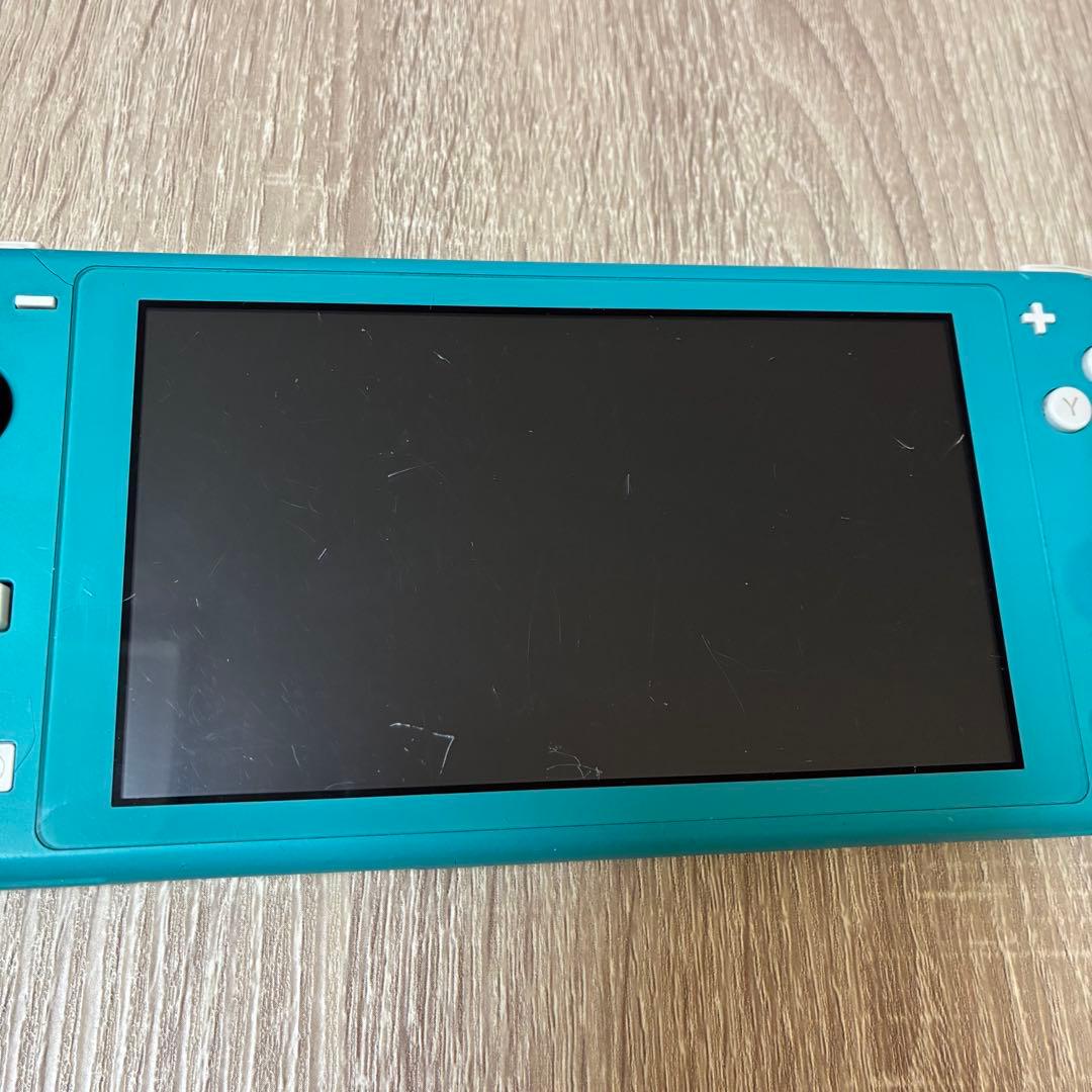 【ジャンク品】Switch Lite ターコイズ 青画面 部品取り